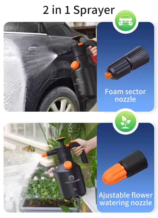 Adjustable Foam Cannon Spray Bottle